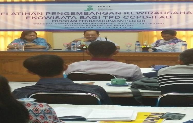 Pelatihan Pengembangan Kewirausahaan Ekowisata Diskan Badung